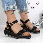 Sandale Dama cu Platforma 3GZ60 Negru » MeiMei.Ro