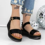 Sandale Dama cu Platforma 3GZ60 Negru » MeiMei.Ro