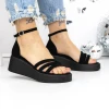 Sandale Dama cu Platforma 3GZ62 Negru | Mei