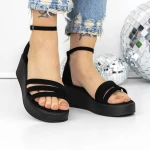 Sandale Dama cu Platforma 3GZ62 Negru » MeiMei.Ro