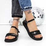 Sandale Dama cu Talpa Joasa 3AW292 Negru » MeiMei.Ro