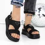 Sandale Dama cu Platforma 3HXS78 Negru » MeiMei.Ro