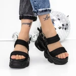 Sandale Dama cu Platforma 3WL260 Negru » MeiMei.Ro