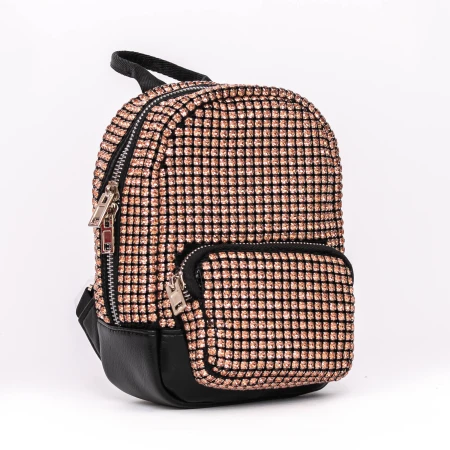 Rucsac Dama 963 Negru-Champagne » MeiMei.Ro