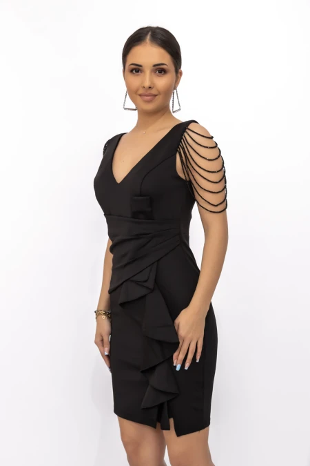 Rochie Dama 19169 Negru » MeiMei.Ro