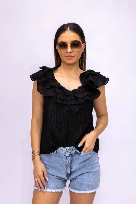 Bluza Dama CHB7589 Negru » MeiMei.Ro