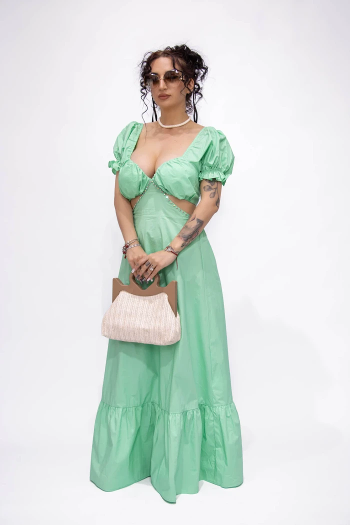 Rochie Dama L303-7098 Verde » MeiMei.Ro