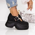 Pantofi cu Platforma 9066-51 Negru | Mei » MeiMei.Ro