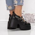 Pantofi cu Platforma 7099-2 Negru | Mei » MeiMei.Ro