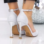 Pantofi Stiletto 3ADC66 SILVER | MEI