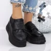 Pantofi Sport Dama cu Platforma 3AL6 ALL BLACK | MEI