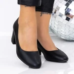 Pantofi cu Toc gros XKK251 Rosu » MeiMei.Ro