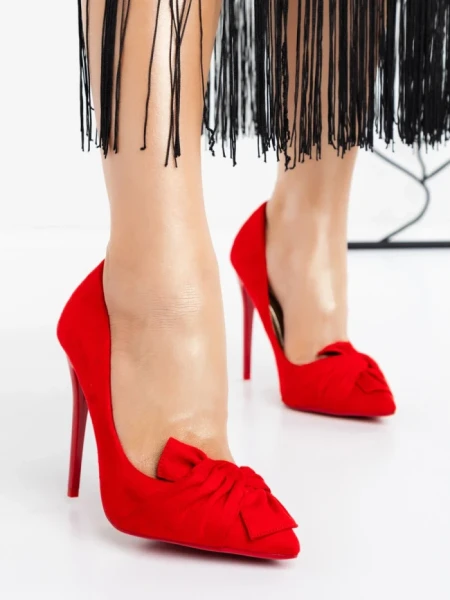 Pantofi Stiletto B-13 RED | MULANKA