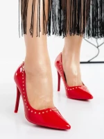 Pantofi Stiletto B-16 RED | MULANKA