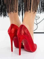 Pantofi Stiletto 66-2 RED | MULANKA