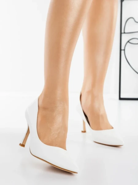 Pantofi Stiletto H1013 WHITE | TONY&CO