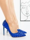 Pantofi Stiletto LD-1165 ROYAL BLUE | L.DAY