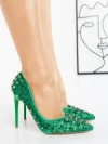 Pantofi Stiletto LD-1165 GREEN | L.DAY