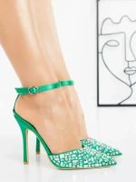 Pantofi Stiletto LD-1160 GREEN | L.DAY