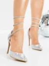 Pantofi Stiletto K704 SILVER | ABLOOM