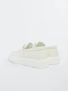 Mocasini Barbati din piele naturala 5NXE36 ALL WHITE | MEI