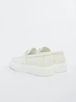 Mocasini Barbati din piele naturala 5NXE36 ALL WHITE | MEI