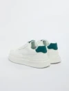 Pantofi Casual Barbati 2502-1 WHITE-GREEN | MEI