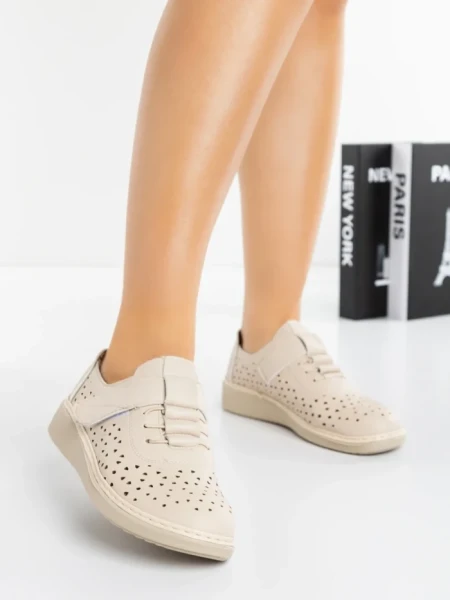 Pantofi Casual Dama 5W6 BEIGE | MEI