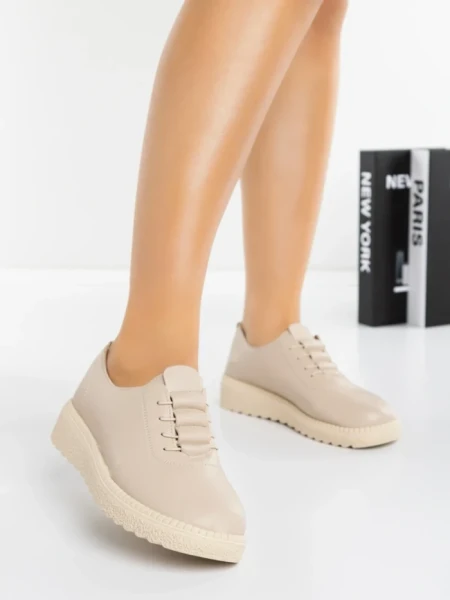 Pantofi Casual Dama 5GZ1 LIGHT BEIGE | MEI