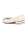 Pantofi cu Toc Gros 2321-18 CREAM | ADVANCER