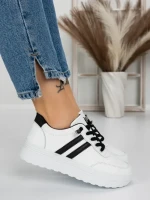 Sneakers Dama 981 WHITE-BLACK | FASHION