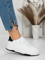 Sneakers Dama A87 WHITE-BLACK | FASHION