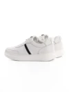 Pantofi Sport Barbati din piele naturala 56008 WHITE-BLACK | ADVANCER