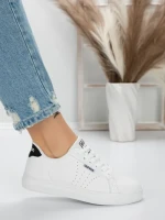 Sneakers Dama 51928-3 WHITE-BLACK | MEI