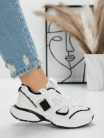 Sneakers Dama Y289 WHITE-BLACK | SEVEN