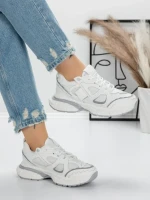 Sneakers Dama Y289 WHITE-GREY | SEVEN