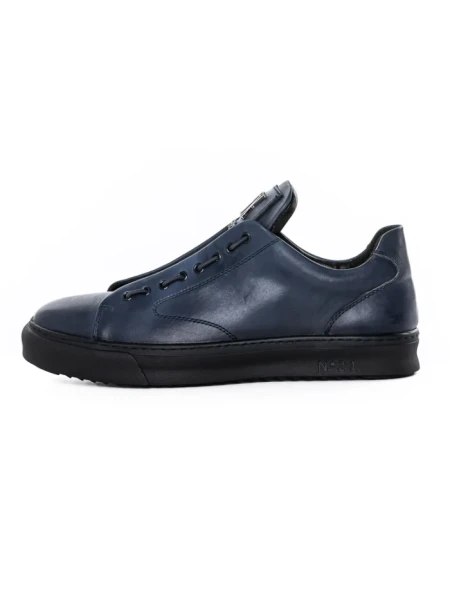 Pantofi Sport Barbati din piele naturala 90985 Albastru inchis (M49) F.Gerardo