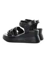 Sandale Dama din piele naturala 8702-1 BLACK | FORMAZIONE
