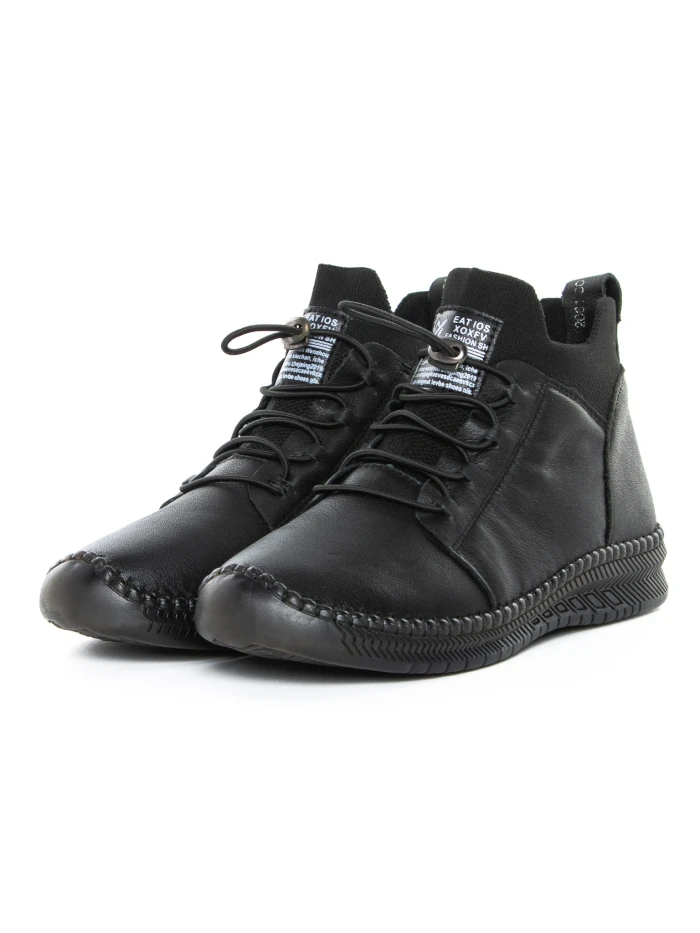 Ghete Dama din piele naturala 2061X Negru | Advancer » MeiMei.Ro