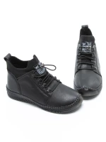 Ghete Dama din piele naturala 2061X Negru | Advancer » MeiMei.Ro