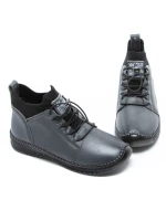 Ghete Dama din piele naturala 2061X Gri | Advancer » MeiMei.Ro