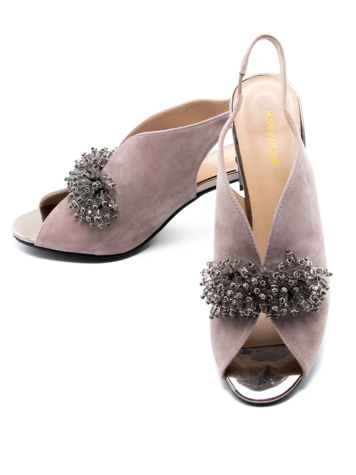 Sandale Dama cu Toc gros KD815-2C Maro deschis » MeiMei.Ro