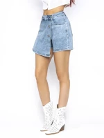 Blugi Scurti Dama SL1703 ALBASTRU | MINA