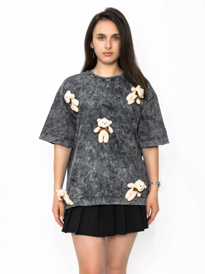 Tricou Dama T7272 GRI | KIKIRIKI