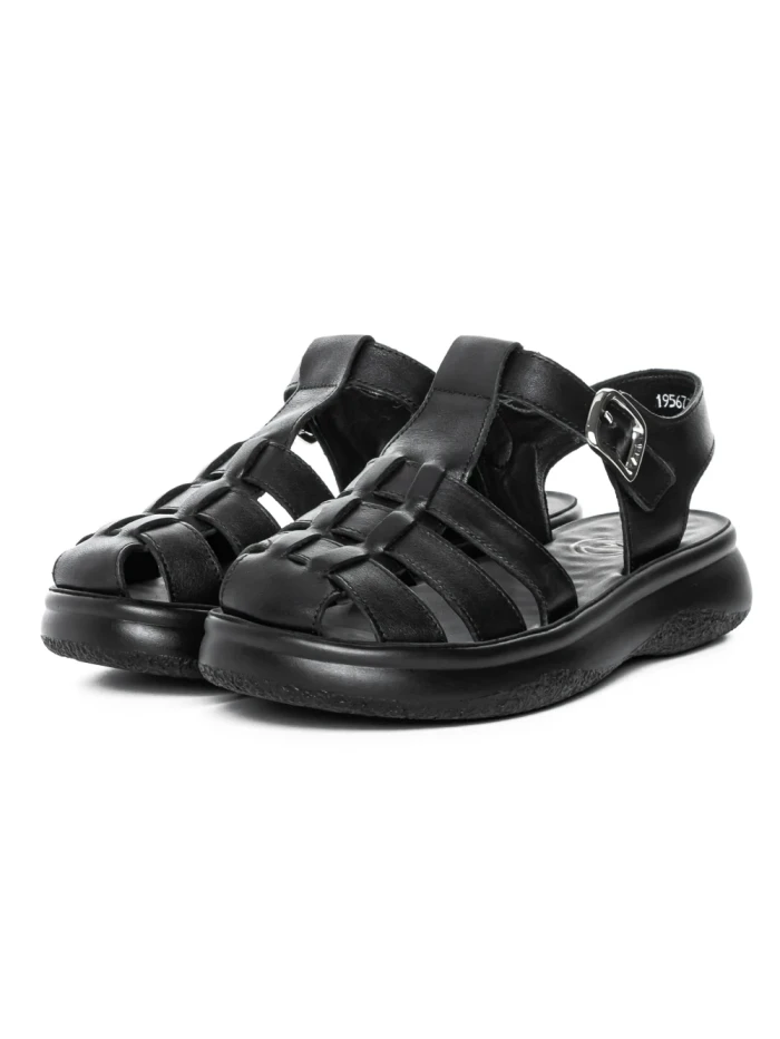 Sandale Dama din piele naturala 1957623 BLACK | FORMAZIONE