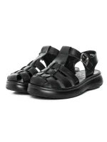 Sandale Dama din piele naturala 1957623 BLACK | FORMAZIONE