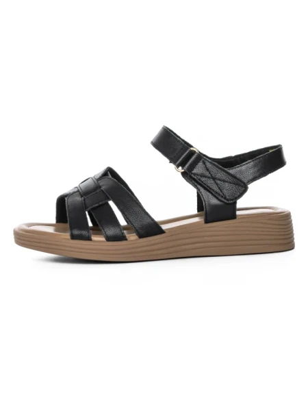Sandale Dama din piele naturala KM8282 BLACK | FORMAZIONE