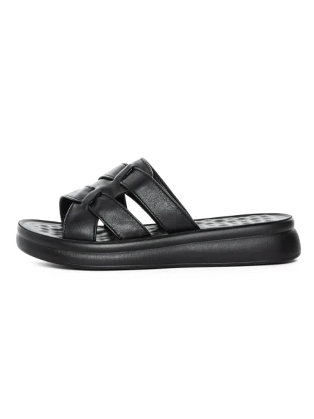 Papuci Dama din piele naturala 28-29 BLACK | FORMAZIONE