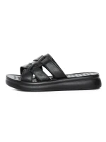 Papuci Dama din piele naturala 28-29 BLACK | FORMAZIONE
