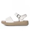 Sandale Dama din piele naturala 246611T CREAM | FORMAZIONE